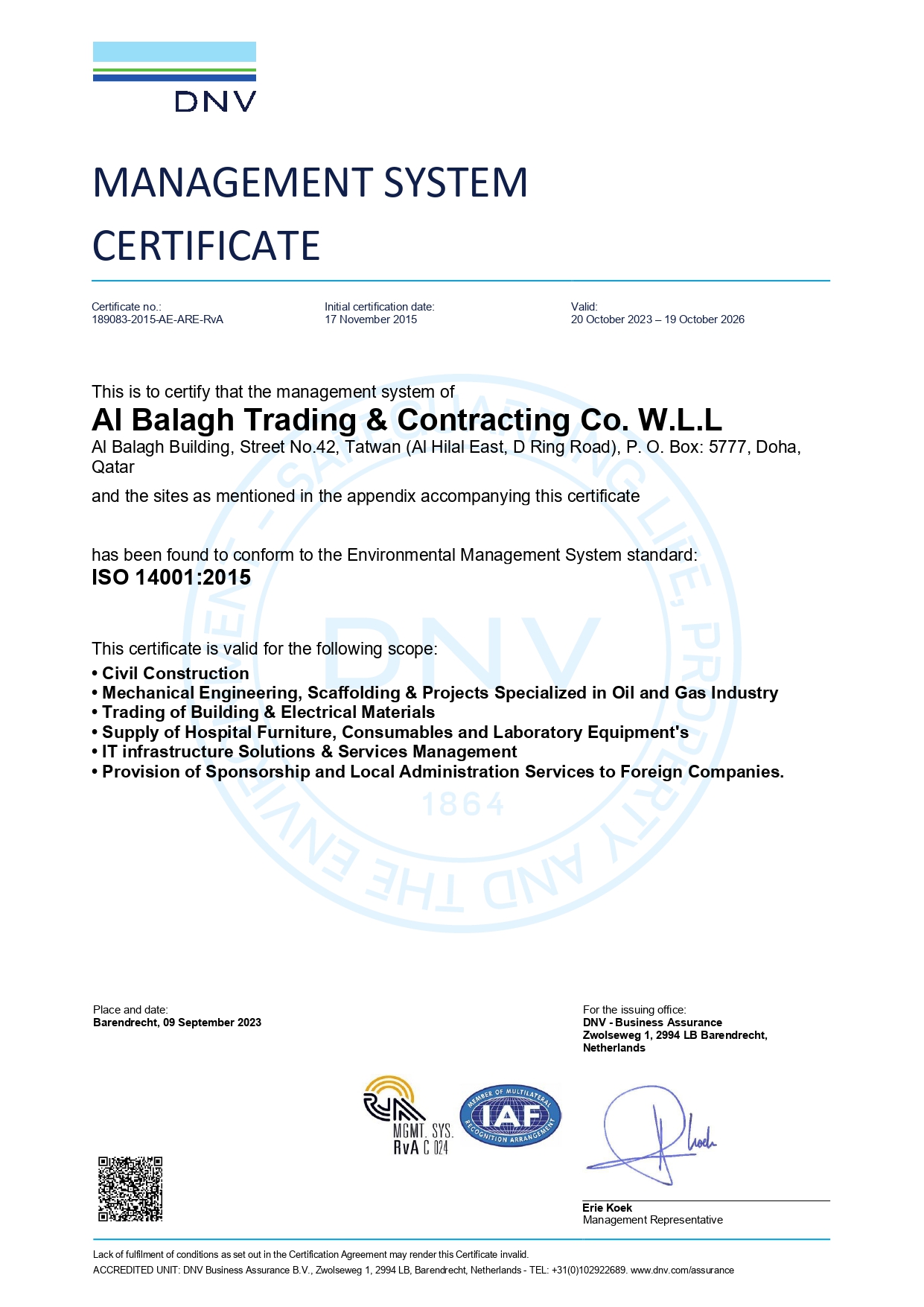 awards & certification